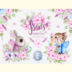 watercolor friends collection