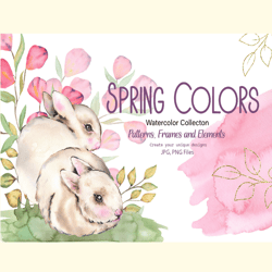 Watercolor Spring Colors