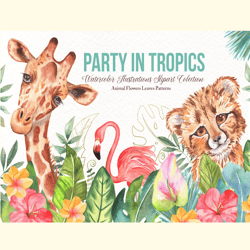 Watercolor Tropical Party