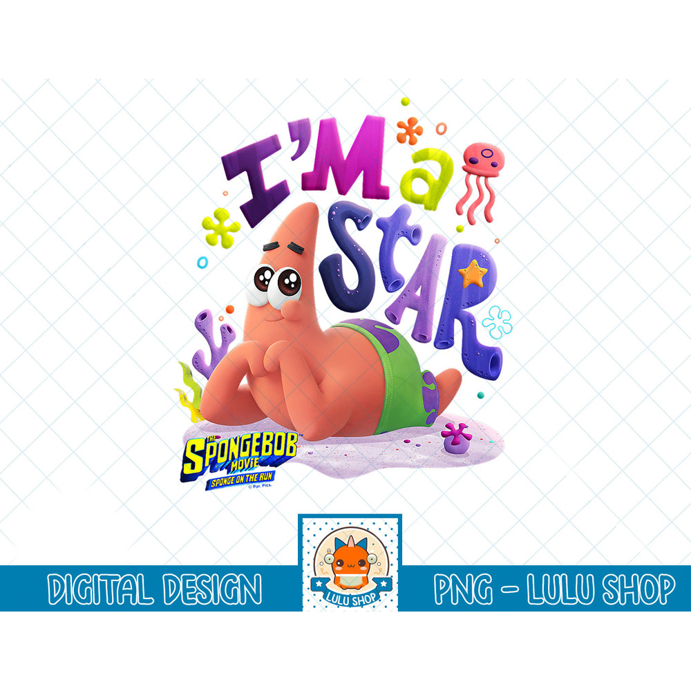 SpongeBob SquarePants Sponge On The Run Patrick I'm A Star T-Shirt copy.jpg