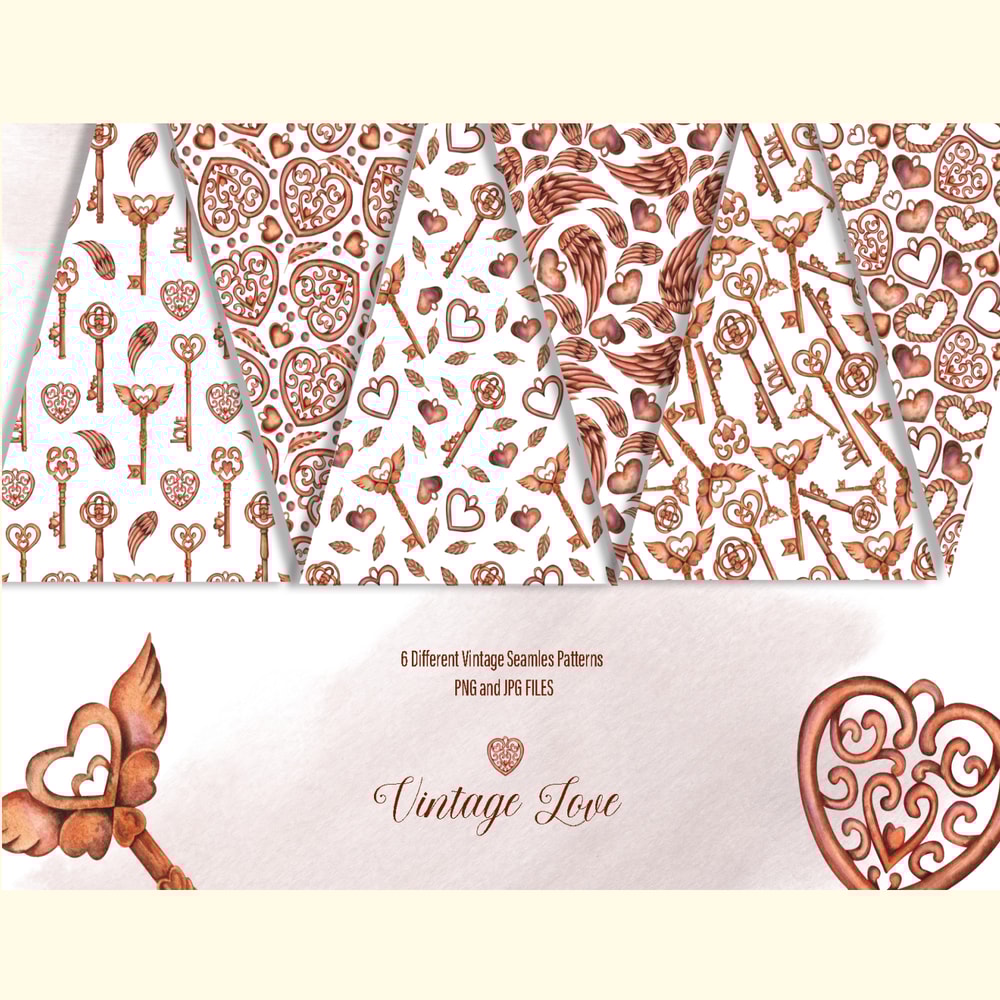 Watercolor Vintage Love Elements_ 2.jpg