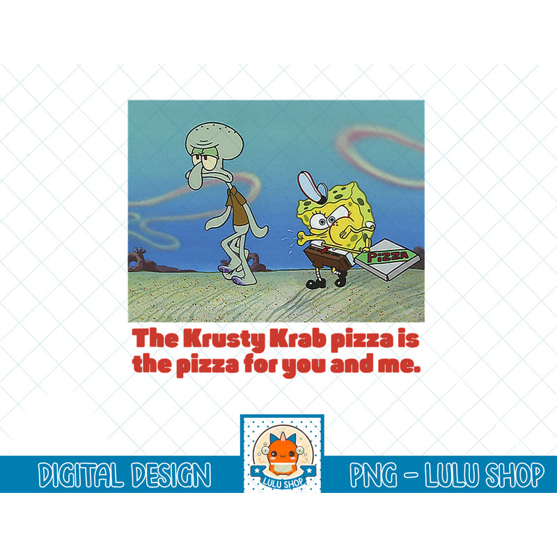 SpongeBob SquarePants SpongeBob Squidward Pizza T-Shirt copy.jpg