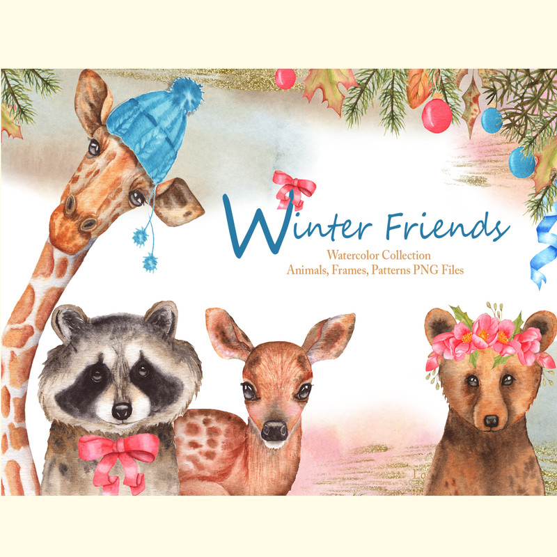 Winter Friends Watercolor Collection.jpg