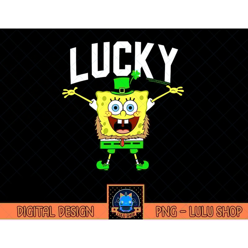 SpongeBob SquarePants St. Patrick's Day Lucky Bob T-Shirt copy.jpg