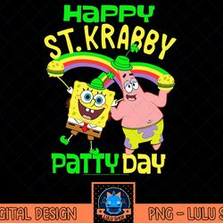 spongebob squarepants st. patrick's day st. krabby patty day t-shirt.png