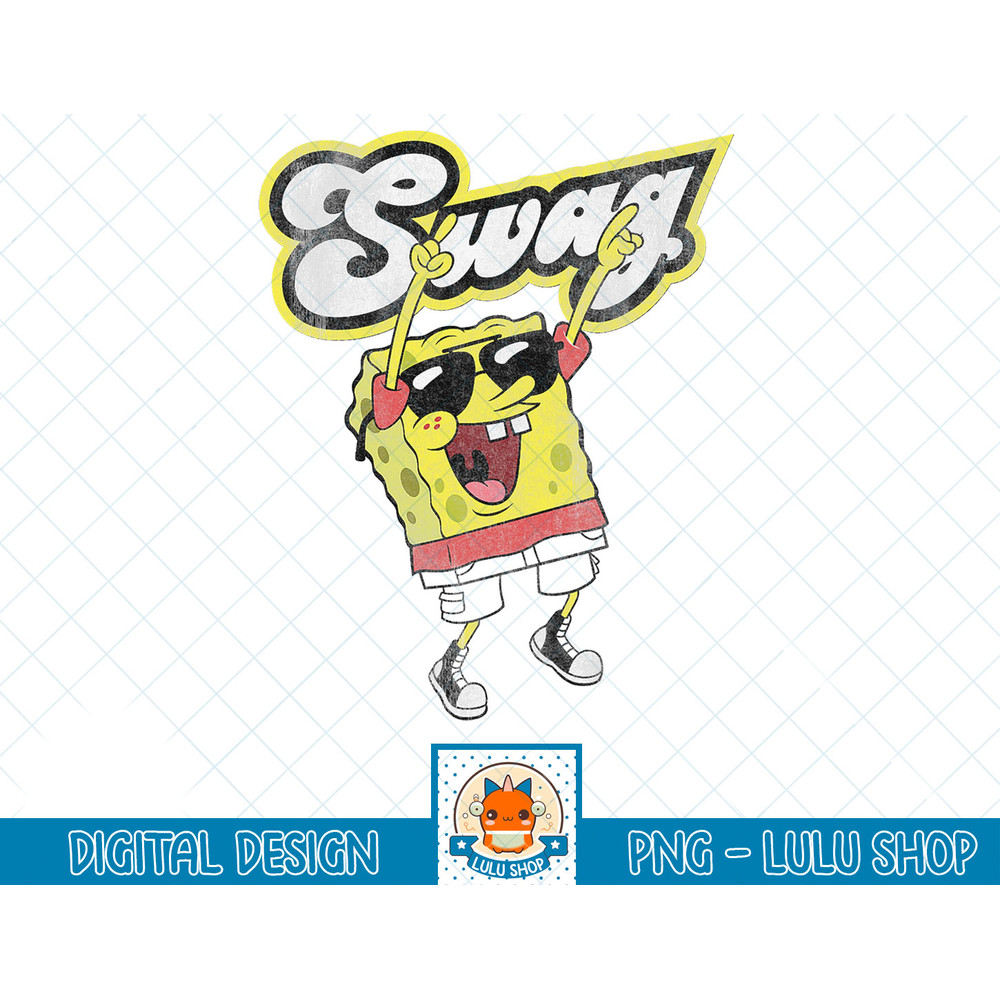 SpongeBob SquarePants Swag Distressed T-Shirt copy.jpg