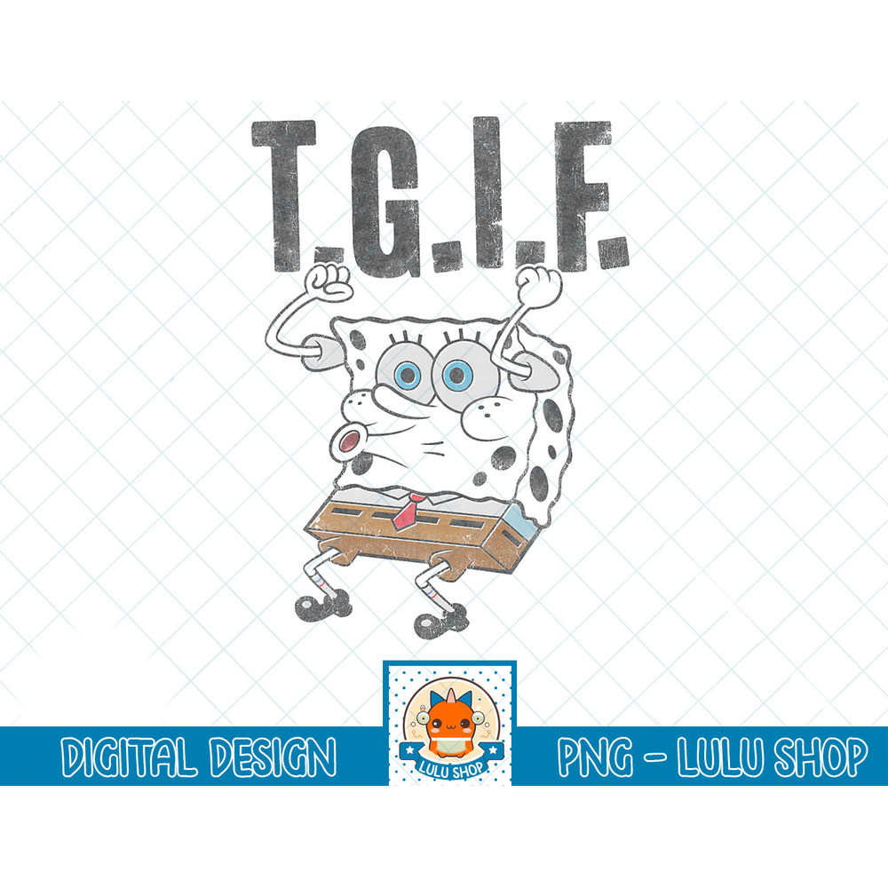 Spongebob SquarePants T.G.I.F. Humorous T-Shirt copy.jpg