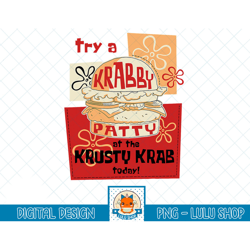 SpongeBob SquarePants Try A Krabby Patty At The Krusty Krab T-Shirt copy.jpg
