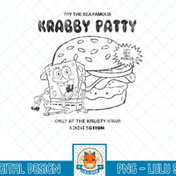 spongebob squarepants try the sea famous krabby patty t-shirt.png