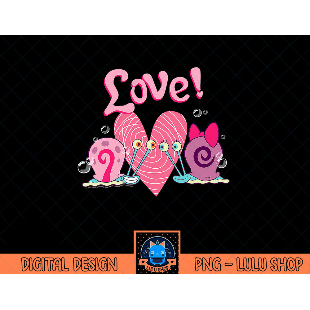 SpongeBob SquarePants Valentine's Love With Gary And Snellie T-Shirt copy.jpg