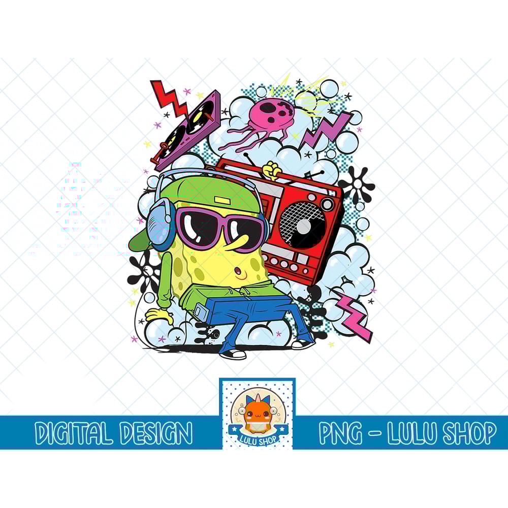 Spongebob With Boombox T-Shirt copy.jpg