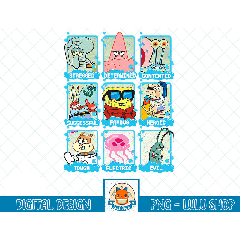 The Look Of Spongebob Characters T-Shirt copy.jpg