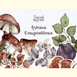 autumn forest compositions animals png
