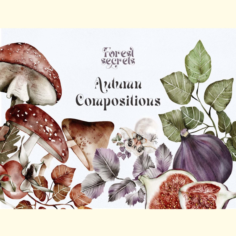 Autumn Forest Compositions Animals PNG.jpg