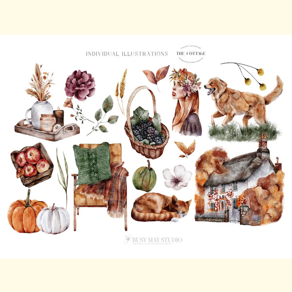 Autumn Watercolor Collection Gold  PNG_ 1.jpg