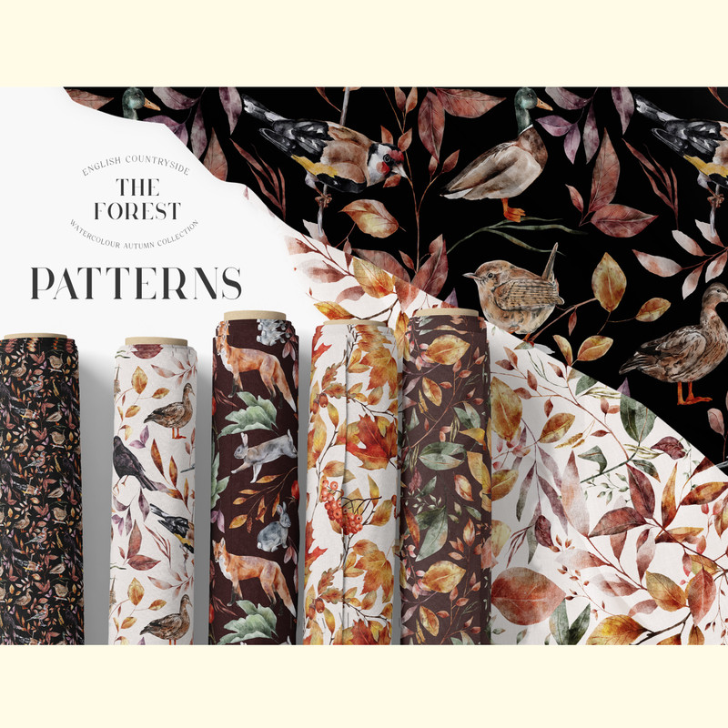 Autumn Watercolor Seamless Patterns JPEG.jpg