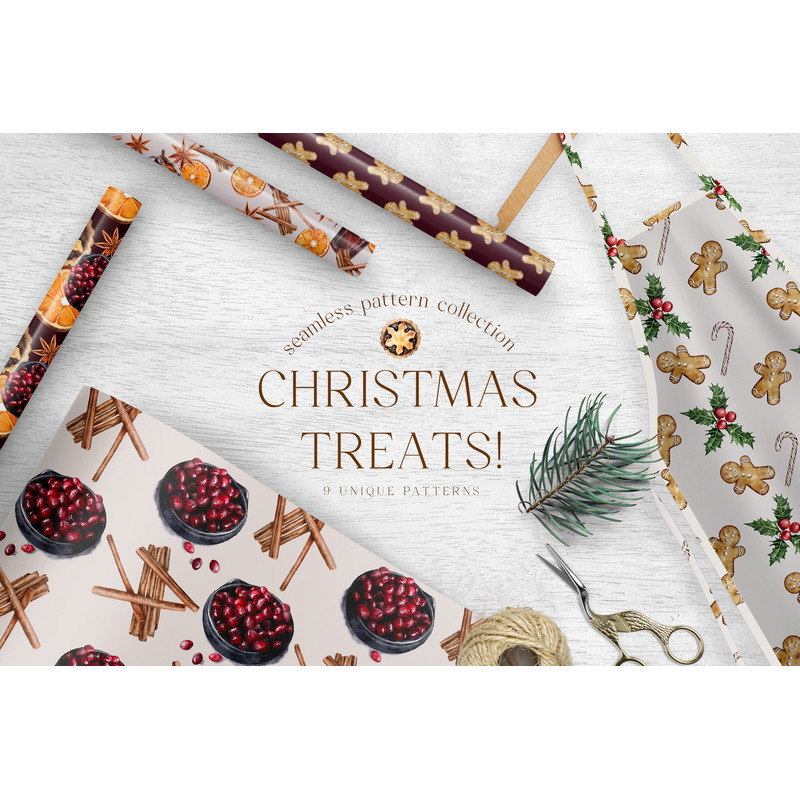 Christmas Treats Digital Paper Pattern.jpeg