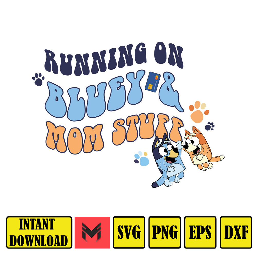 Running on Bluey and Iced Coffee Png, Running on Bluey & Iced Coffee Png , Bluey and Bingo PNG, Instant Download (7).jpg