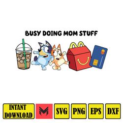 running on bluey and iced coffee png, running on bluey & iced coffee png , bluey and bingo png, instant download (9)
