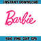Barbie Svg, SVG, Princess Silhouette, pink doll Svg, Girl Svg, Sticker Clipart, Svg Files for Cricut , SVG - PNG Decal (117).jpg