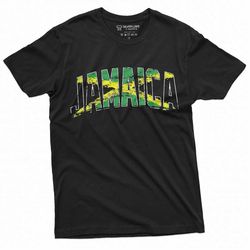 Men's Jamaica T-shirt Jamaican Flag Patriotic Tee Shirt heritage Diaspora Day Jumieka Mens Womens Tee Shirt