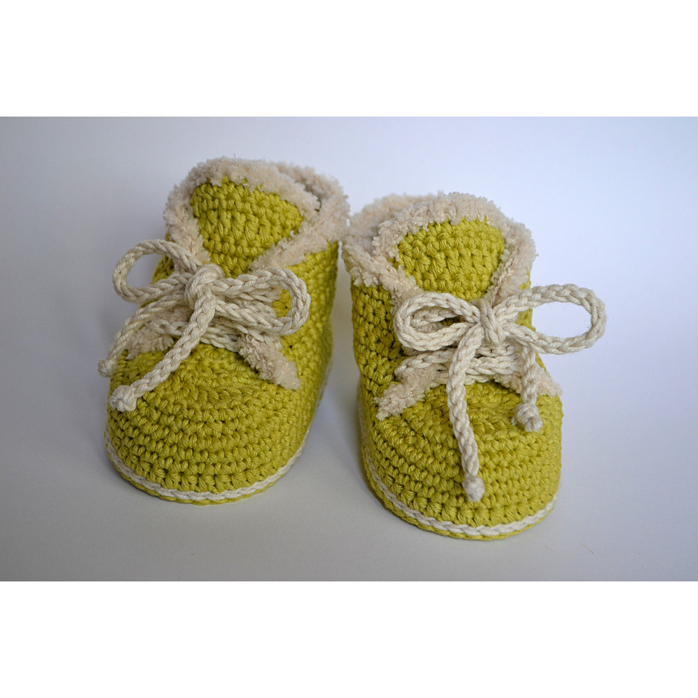 Baby Booties Crochet Pattern For 1  3 Month 7