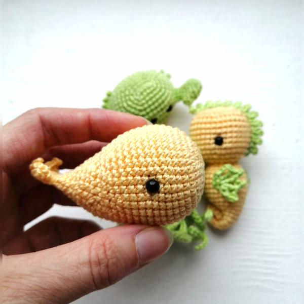Crochet toy whale