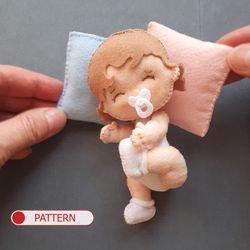 Baby doll pattern , easy fabric doll sewing and instant download rag doll pattern