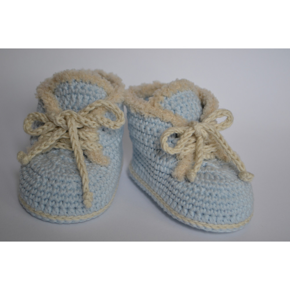 Baby High Tops Crochet Pattern For 1  3 Month 5