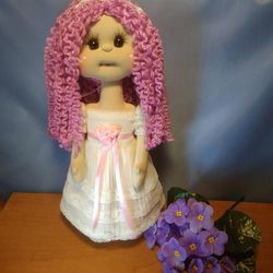 Handmade textile doll Children room interior waldorf tilda dolls style Doll for girls Fabric toy doll