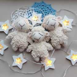 Sheep Lamb stuffed toy, Newborn photo props
