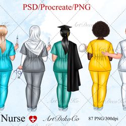 nurse diy clipart, doctor png, medical graduate