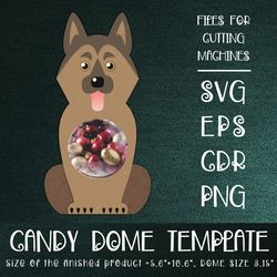 German Shepherd | Candy Dome Template