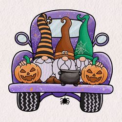 Halloween Gnomes Truck Sublimation