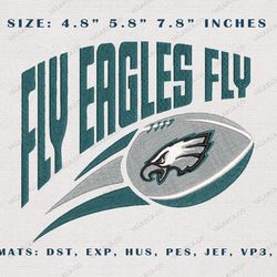 NFL Philadelphia Eagles Embroidery Design, NFL Embroidery Design, Philadelphia Embroidery File, Embroidery Machine