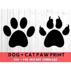 Paw svg bundle | cat paw svg | dog paw svg | pet paw svg | animal paw svg | dog svg | dog paws cut file | dog cat paws i