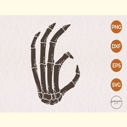 Ok Skeleton Hand SVG