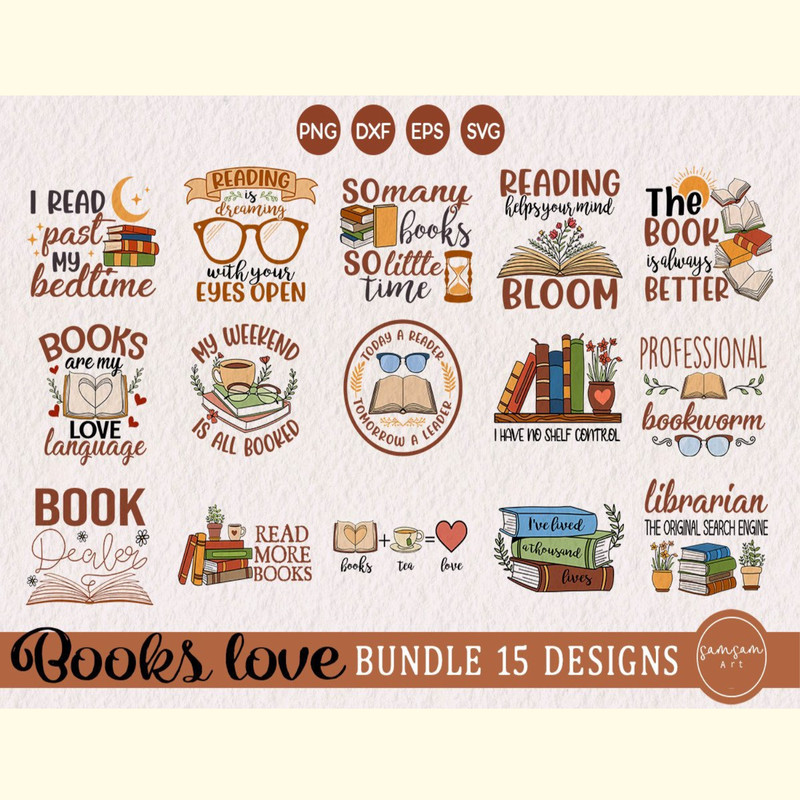 Reading Books Bundle SVG.jpg