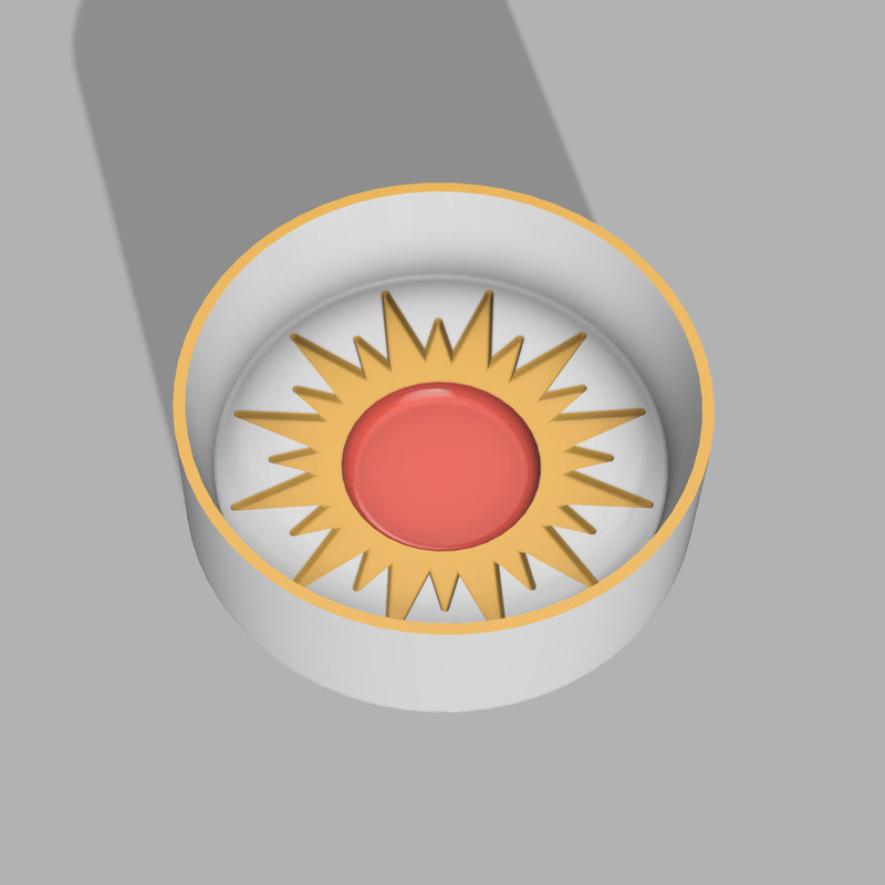 Sun Bath Bomb 3d printing File