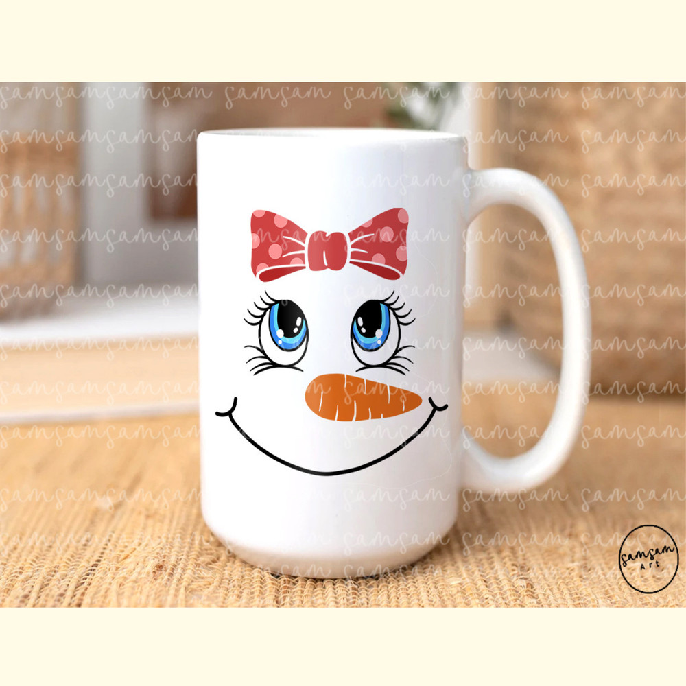 Snowman Face Girl Bow Sublimation_ 0.jpg