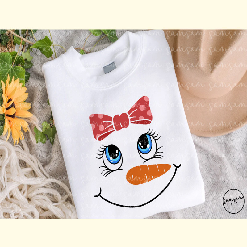Snowman Face Girl Bow Sublimation_ 2.jpg
