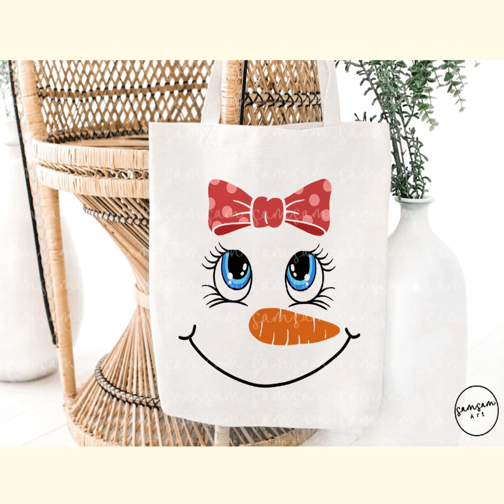 Snowman Face Girl Bow Sublimation_ 3.jpg