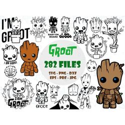 Groot SVG Bundle, Baby Groot Svg, I am Groot Svg, Groot PNG, Groot Sticker Svg, Groot Clipart, Groot Sublimation, Groot