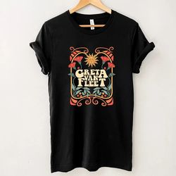 greta van fleet shirt, retro greta van fleet shirt, greta van fleet merch, dream in gold tour 2023 shirt