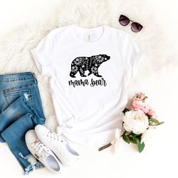 mama bear and baby bear t-shirt, mummy and me, mini me shirts, mothers day gift for mum and nanny