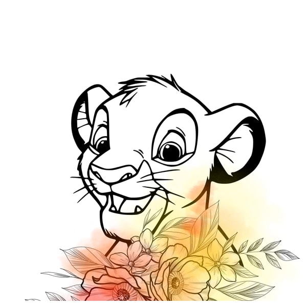 The Lion King Simba Disney Art Print Digital Files decor nur | Inspire ...