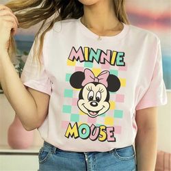minnie mouse shirt, vintage minnie mouse shirt, disney shirt, disneyland shirt, disney world shirt, matching family disn