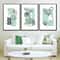 Green Posters Set Of Three Prints, Abstract Painting Large Triptych Wall Art Scandi Art, Green Gray Art Digital Download