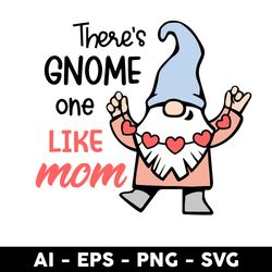 there's gnome one like mom svg, gnome svg, mother's day svg, png dxf eps digital file - digital file