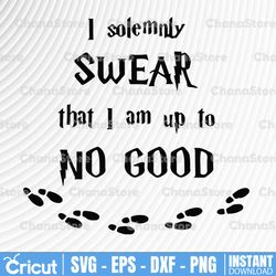 i solemnly swear that i am up to no good svg car window svg decal sticker